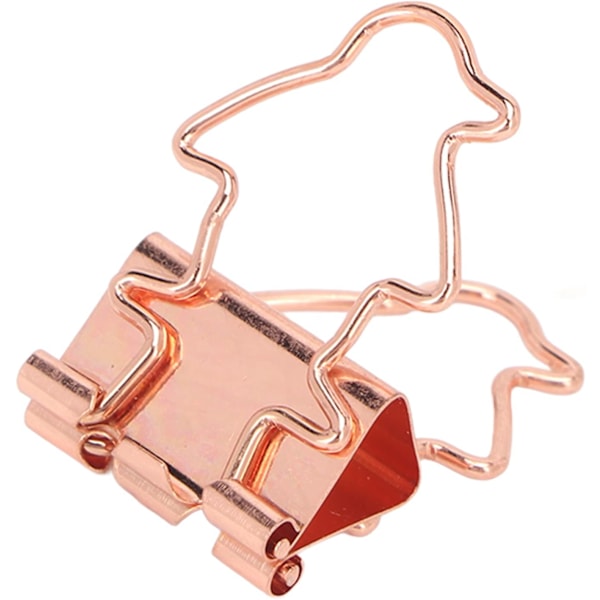 Klämmor Kontor Viktiga Kontorsmaterial Lång Svans Ihålig Flerfunktionell Hemmakontor Klämmor Liten Kreativ Design Utökad Längd för Extra Fästelement 100 st Set Rose Gold