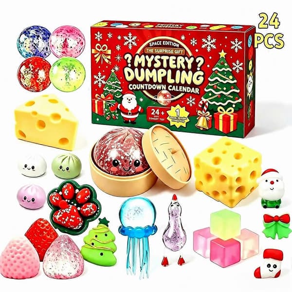 Squishy Bao Bun -joulukalenteri 2026 Red