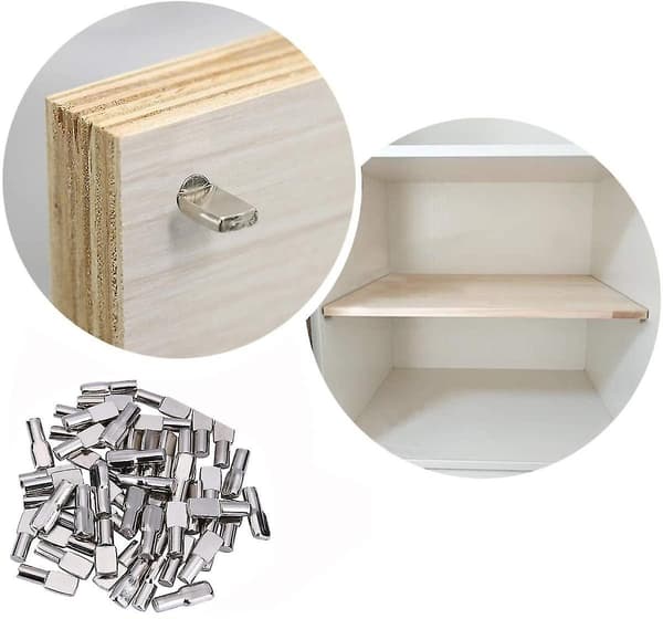 120 stk. hyldepinde, 5 mm hyldepindesøm, skeformet skabsmøbel