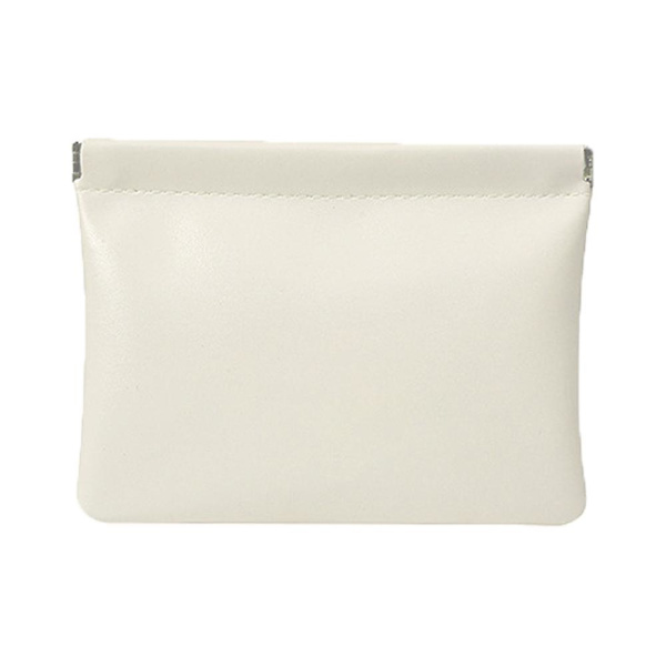 1 stk. Lille Mini Opbevaringspose Multifunktionel Makeup Taske Lille Zero Tegnebog: 11,5 * 12 * 1 cm Milky white