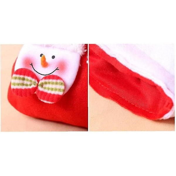 Julklappspåsar med dragsko, tomtepresentförpackning, godispåsar för jul, födelsedag, bröllop, årsdag, festpresenter, röd, 1 st