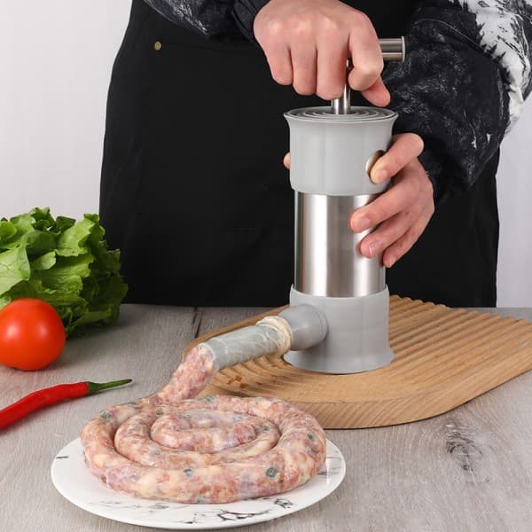 Kjøttstopper for pølser i rustfritt stål Horisontal pølsemaker S 1SET