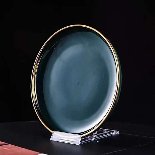 12 st transparenta displayställ av plast, justerbara displayställ av klar akryl, multifunktionella displayhållare