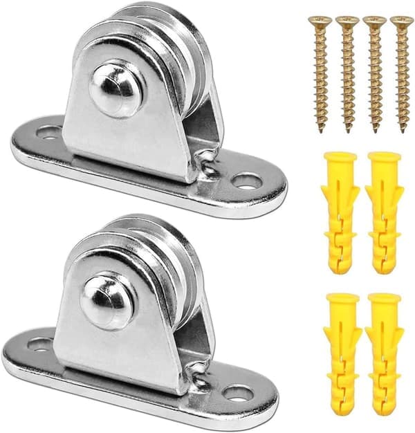 Stålwirehjul Rustfritt Stål 60mm Kraftig med Ekspansjonsbolter