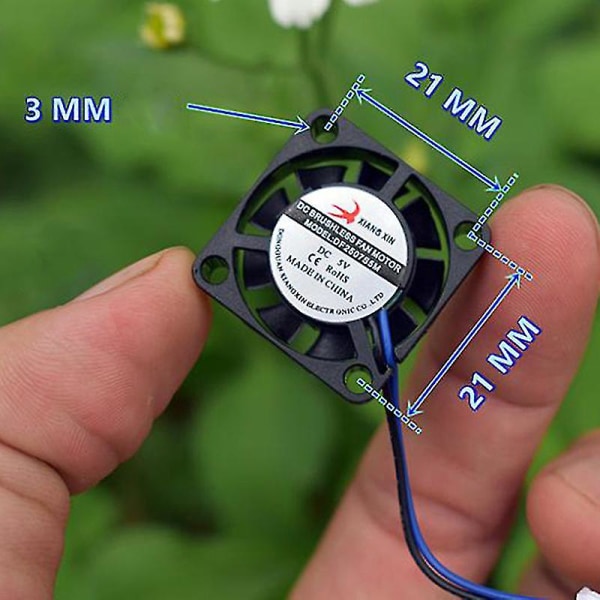 Ultra-miniatyr borstlös fläkt elektrisk likström 5v 6v 2507 Mini Micro Tiny kylfläkt Hfmqv