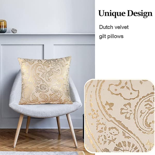 Let og luksuriøst pudebetræk Sofa pudebetræk Bronzing pudebetræk Orange beige
