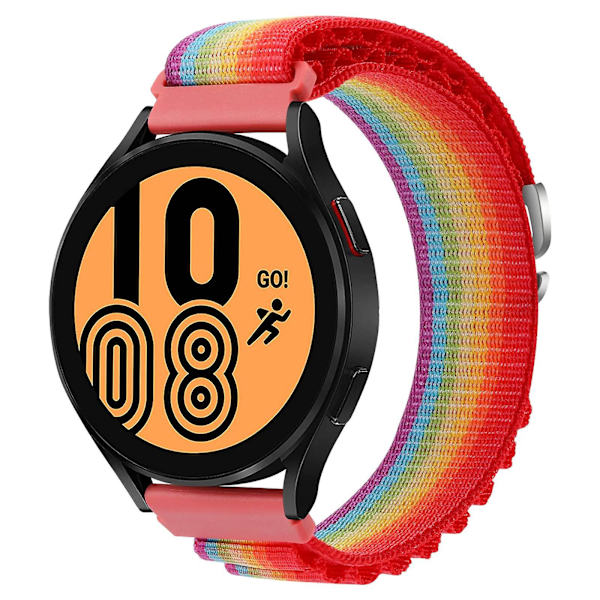 Udskiftningsarmbånd til Coros Pace 2 / Coros Apex 42mm, 20mm Universal Nylon Justerbar Urrem Rainbow