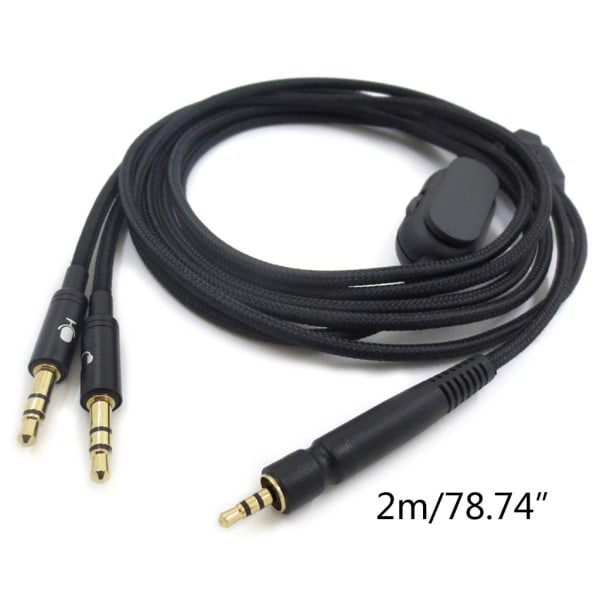 för Sennheiser- G4ME ONE GAME ZERO GSP350 500 600 stereo ljudkabel Dubbel plugg version Double plug version