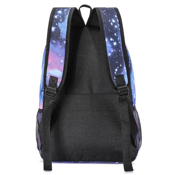 Cr7 Ryggsäckar Skolväska för Pojkar Flickor Tonåringar Canvas Resväska Vattentät Laptop Ryggsäck Starry sky blue