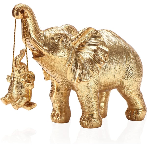 Elefantin patsas. Elefanttilahjat naisille, lahjat äidille. Soveltuvat koristeet kotiin, toimistoon, kirjahylly TV-teline, hylly, olohuone - hopea