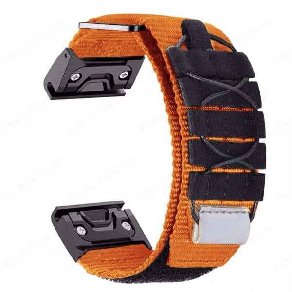 Nylon Loop Armband Watch Armband orange For Garmin 26mm-For Garmin 26mm