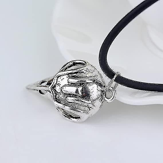 Bellatrix Lestrange Raven Bird Skull Pendant Halsband