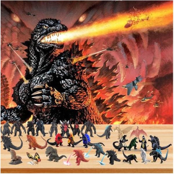 2025 Julekalender Godzilla Julekalender Blind Box Legetøj