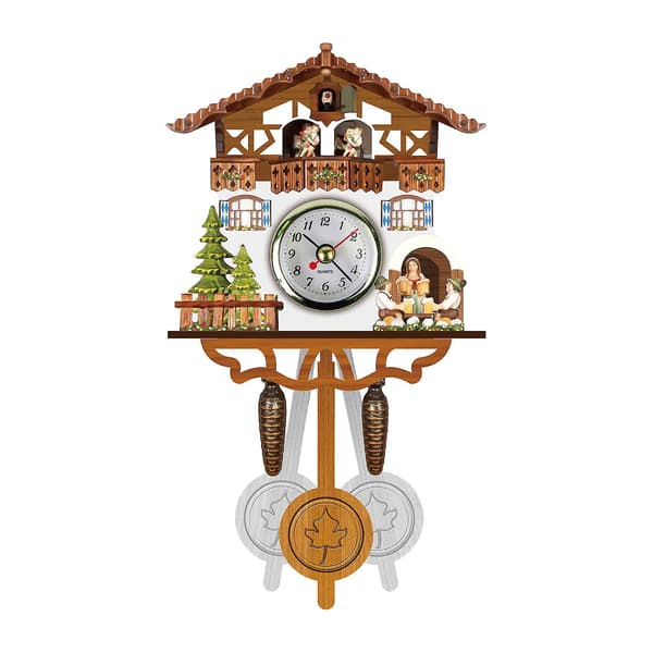 Käkikello Käkikello Seinäkello Chime Herätyskello Retro Kello Puinen Olohuonekello