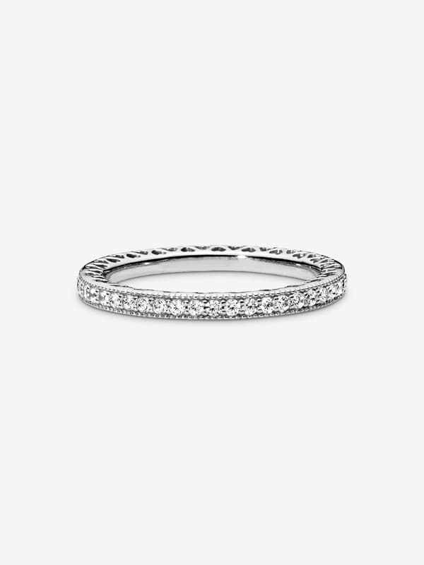 Pandora - Sparkle & Hearts Ring - Sterlingsilver Circumference: 56mm