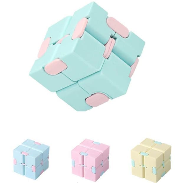 Fidget Leker Infinity Cube Antistress Rosa 1 stk