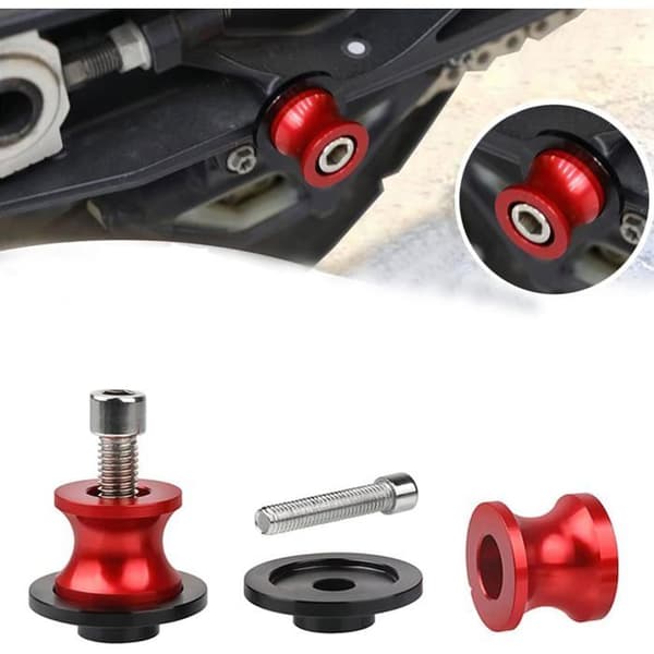 Stykker M8 Motorcykel Spools, Universelt Par M8 Skralder til Baggaffel (Rød)