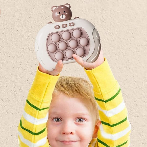 Pop It-spel - Pop It Pro Light Up-spel Snabbt tryck Fidget-spel Z Brown BROWN BEAR