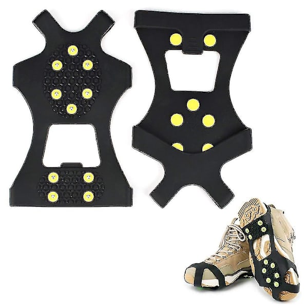 Isgreb Traction Cleats og Støvler Gummi Snesko Spikes Crampon L