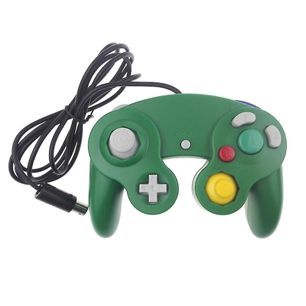 Ny kablet controller-gamepad til Nintendo Gamecube-konsol og Wii U-konsol green
