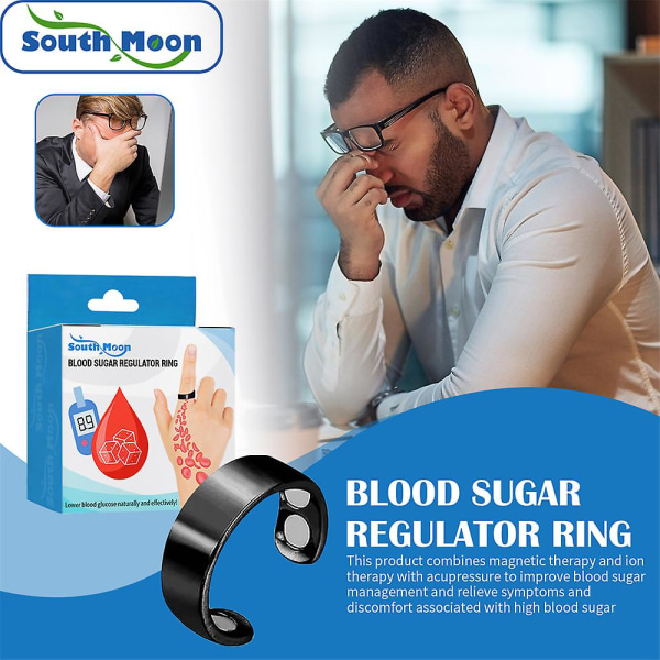 1-3 stk mode blodsukker kontrol ring Diabetes monitor sundt blod sukker måler 3PCS