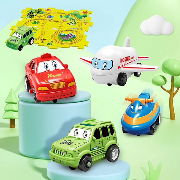 Tee-se-itse-sähköinen rata-autolelu, paristokäyttöinen leluauto ja pulmapalapelti lapsille Space 25pcs/Set