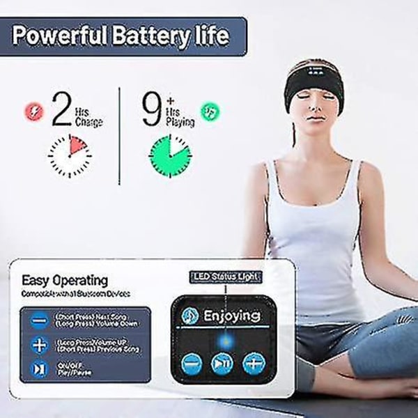 3 in 1 Bluetooth-kuulokkeet urheilupantaan langattomat musiikinkuulokkeet