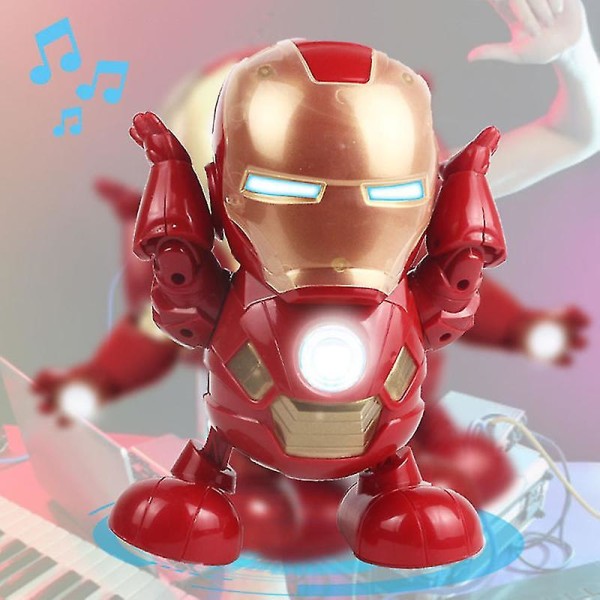 Tanssimusiikki Avenger Iron Man Captain America Robot Led Action Figuurilelut Lahja J Iron Man