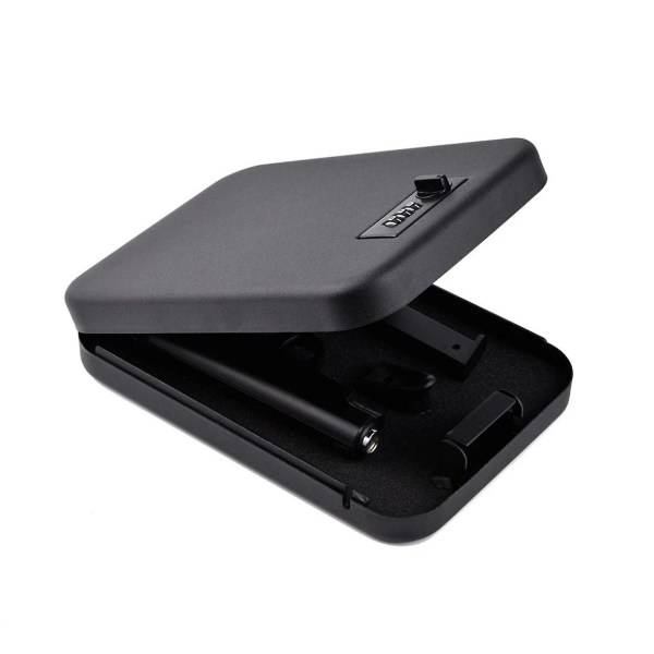 Bärbar Mini Safebox, högkvalitativt stålmaterial med 3-siffrigt lösenordslås för värdesaker