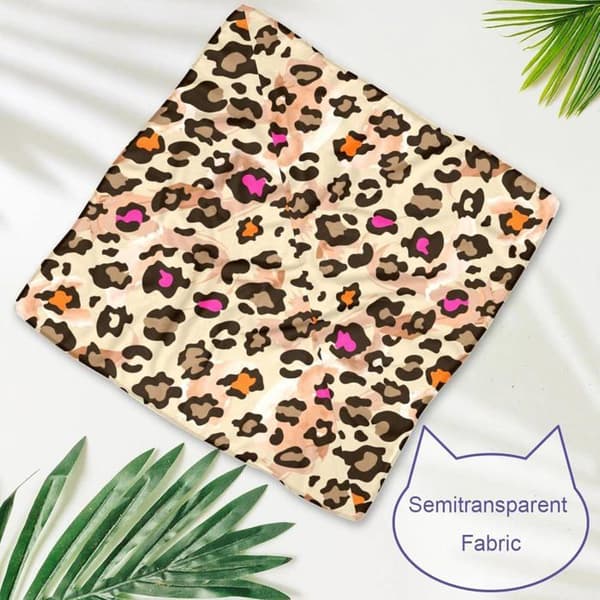 Sæt med 2 hunde-bandanaer - Leopardprint - Tilbehør til små, mellemstore og store hunde