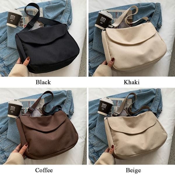 Skuldertaske Messenger taske SORT sort black