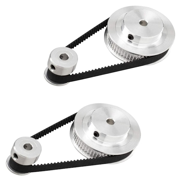 2 sett 2gt synkronhjul 20 60 tenner boring aluminium timing remskive Gt2 timing reimskive system
