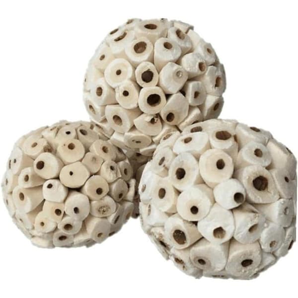 Fugleleker 3 stk Naturlige baller Myk stygg