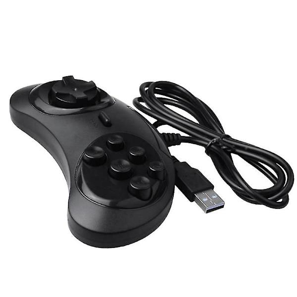 Usb Gamepad Game Controller 6 Knapper Til Usb Gaming Joystick Holder Til Pc Drive Gamepads Hy