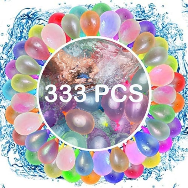 333 Vannballonger, Raskt Fyllende Selvlåsende Vannballonger Fargerike Ballonger, Splash Vannballer Sommer Moro Utendørsleker