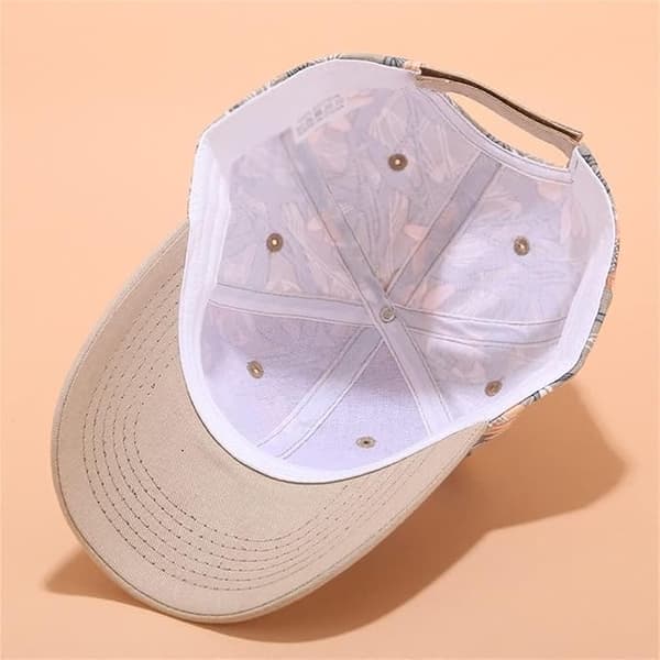 Blomstrete Caps Casual Baseballcaps for Kvinner Sommer Justerbar Spenne Solhatt 5