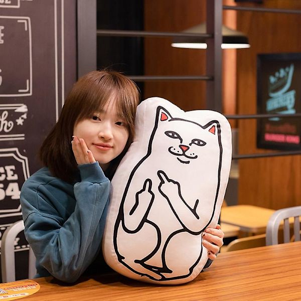 45cm Ripndip Lord Nermal Lordnermal plysj leker myke katt grønne romvesener utstoppede dukker søte katt pute gaver til venner