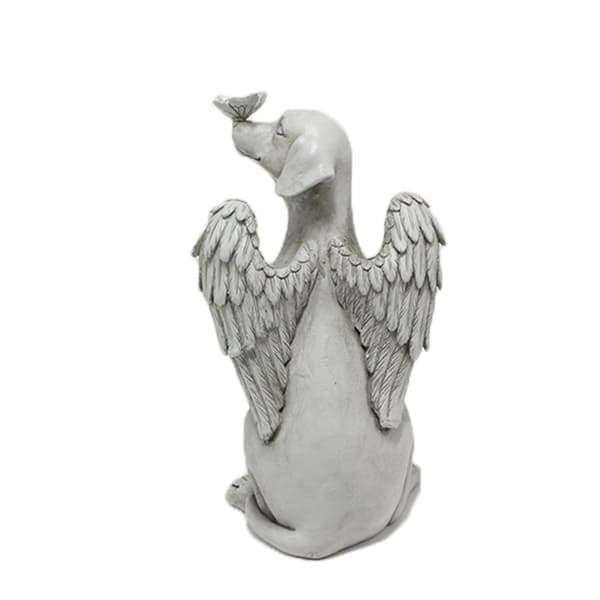 Hundeengel Kæledyrsminde, Gravsten Hyldeststatue, 20*11*11CM,