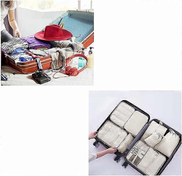 Organizer for koffert - 7 deler - Vesker for reise grey