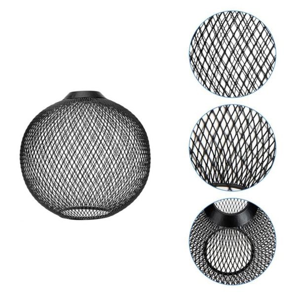 1/2/3/5 Metallhänge Lampskärm Smidesjärnstråd Lampskärm f Black Round