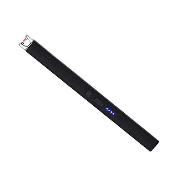1 Set Elektrisk Tändare USB Laddningsbar Låglåga Tändare Vindtät Puls Tändare för Hem Utomhus Camping Black