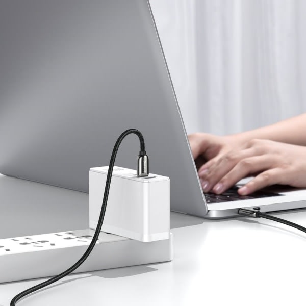 BASEUS Display Rask lading USB-C til USB-C 100W 2m svart