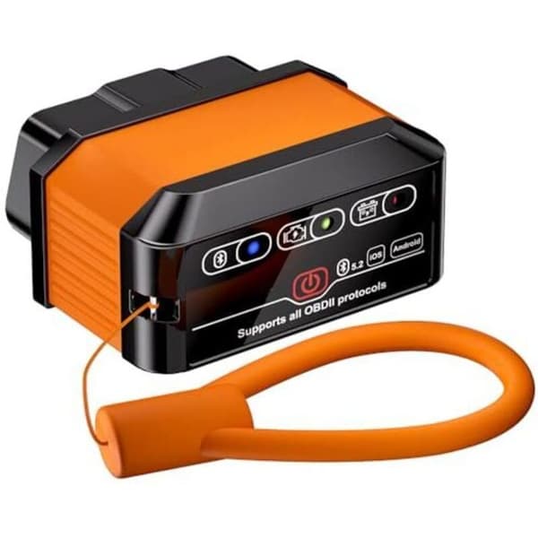 OBD2 bildiagnoseverktøy med Bluetooth 5.2, OBD2 diagnoseadapter for biler, multimerke bildiagnoseverktøy (fransk versjon)