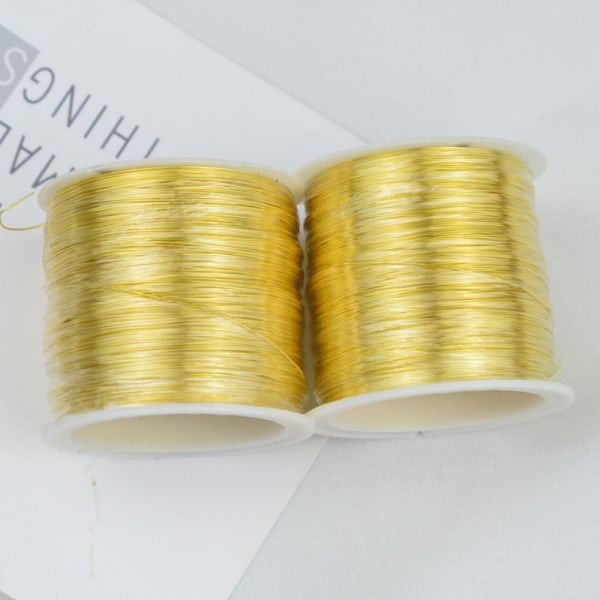 Mässingstråd Smycketråd 0.4mmgold