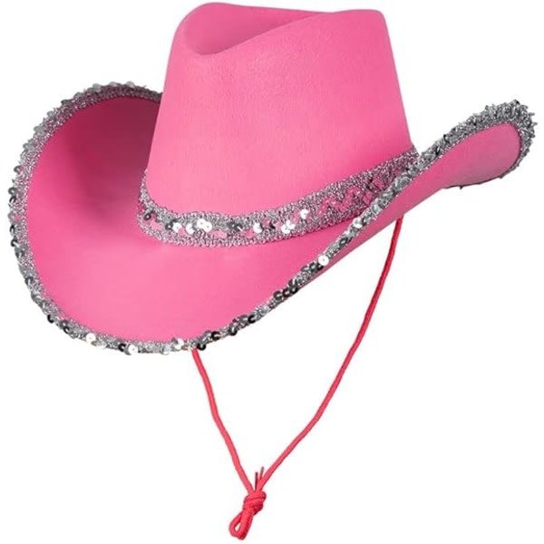 Costumes Adult Texan Cowboy Hat Fancy Dress Party Accessories, Pink