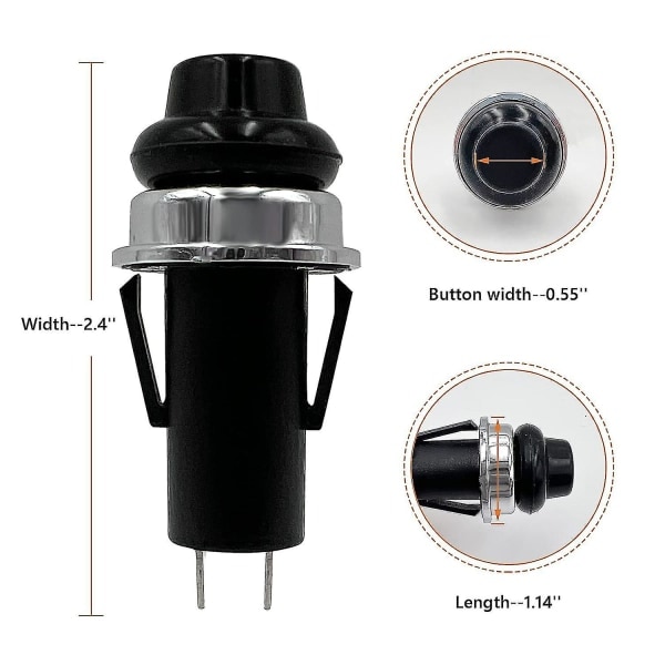Reservedel til Weber Lighter Trykknapp/Strømbryter, Passer til Weber Spirit E/s-210 220 310 315 320 330 Gassgriller, 7642 7643 Delvis Reservedel_SLDXD