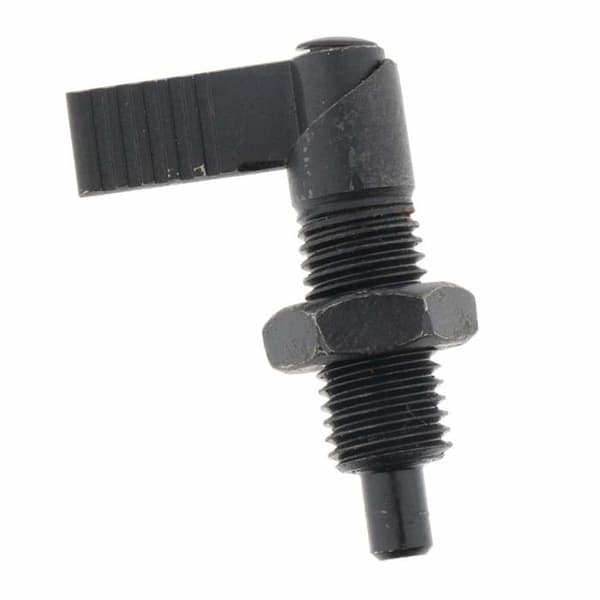 Indekseringsstift med spak og låsemutter, fingjenget M12 - M12 × 8