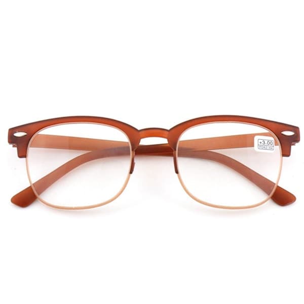 Læsebriller med styrke +1.0-+4.0 Brown 3.5