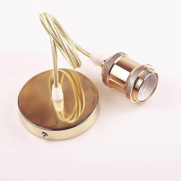 Metallhänge, E27-lamphållare med kabel, 100 cm pendelkabel