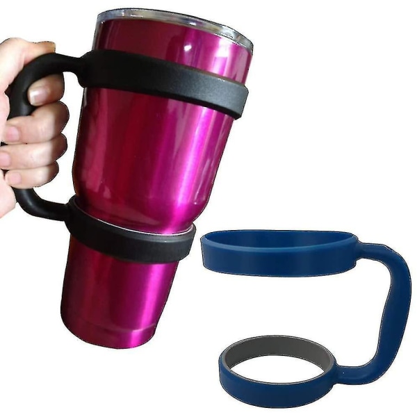 3 stk. 30oz Tumbler-håndtag, krus- eller kopholder-erstatning - sort, pink, blå